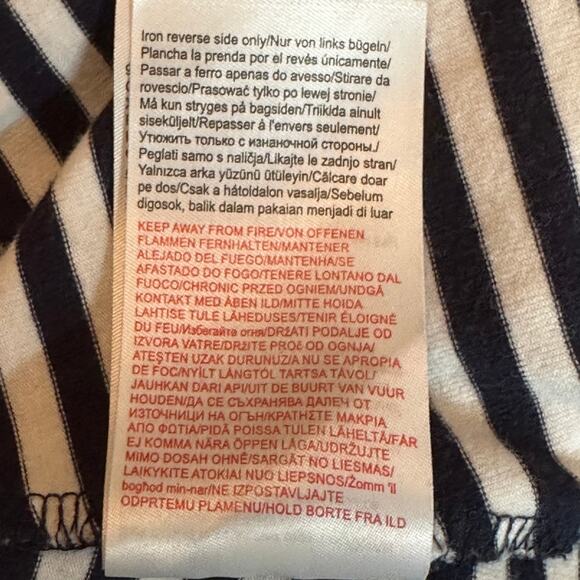 Object Collectors Item Objdira Dress sz XL Navy White‎ Striped Cotton Pockets - Picture 9 of 11